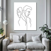 Painting by Numbers Art Minimalism Drawing Two People